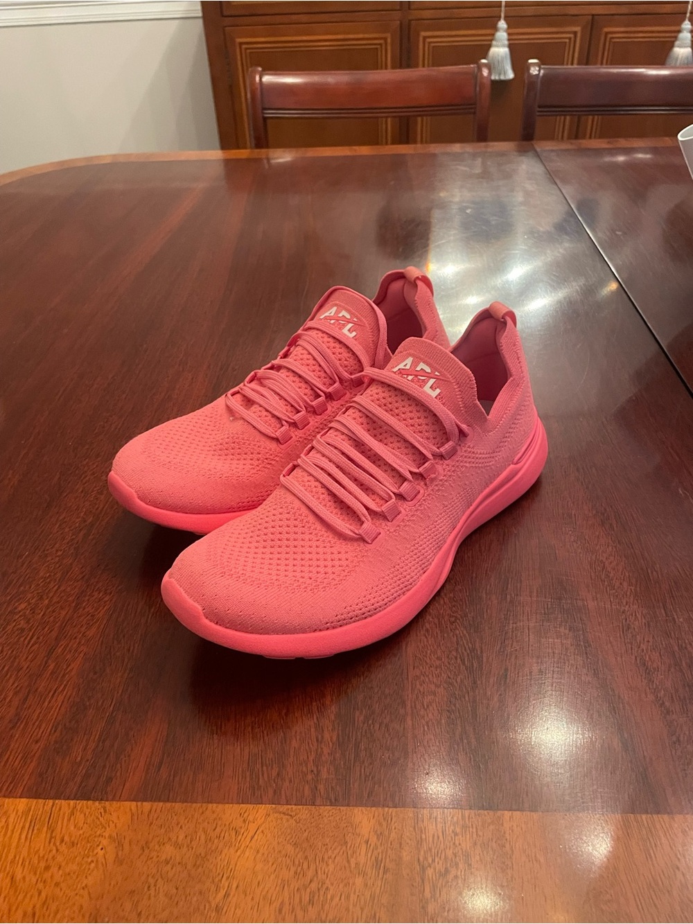 APL TechLoom Women's Athletic Sneakers - Coral Pink